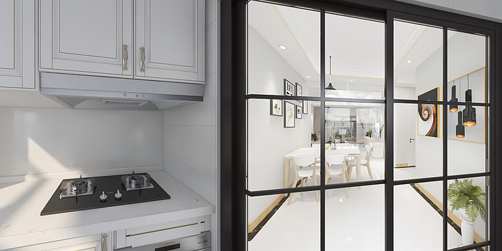 前沿装饰设计-神光花园36栋1单元201效果图-副本-装修设计方案