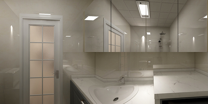 大连领峰设计-盐岛湖小区-装修设计方案