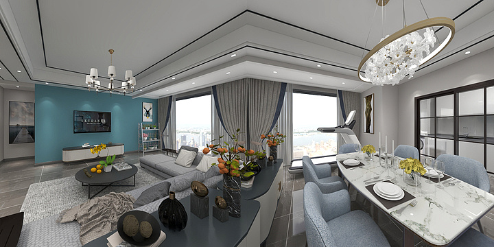 定制13882038004-置信花园城通顶-无主灯-装修设计方案