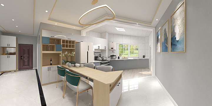 呵呵222222222-现代轻奢，有色家园151.56户型-装修设计方案