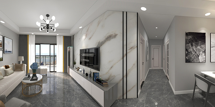 全案设计张教官-熙珑山1栋B座15D现代简约-装修设计方案