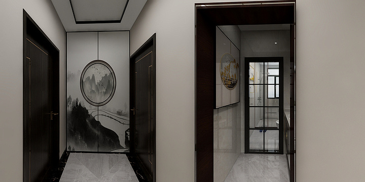 星辰AN设计-明总三房新中式-装修设计方案