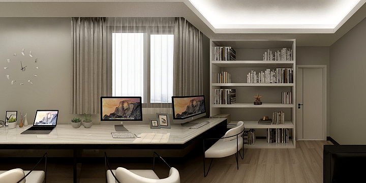 Jerryzha0-财务室---现代-副本-副本-装修设计方案