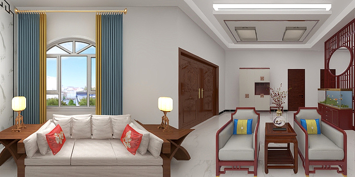 简单123456-周至罗总四层别墅-装修设计方案