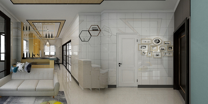 JZDFH-瑞和园89.50㎡B户型3室2厅1卫-装修设计方案