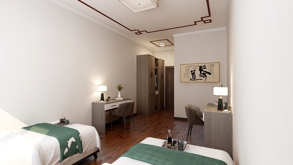 丹尼尔098-宿舍楼202（新中式）-装修设计方案