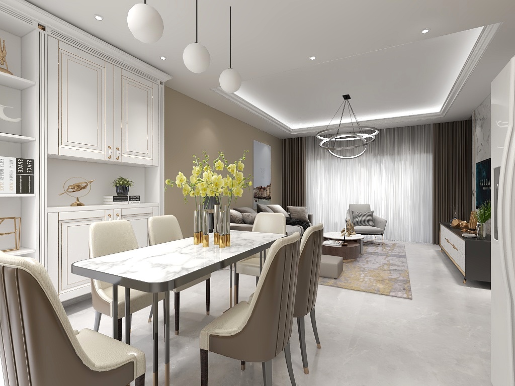 徐磊设计-轻奢风 鑫鼎四期11栋2701-装修设计方案