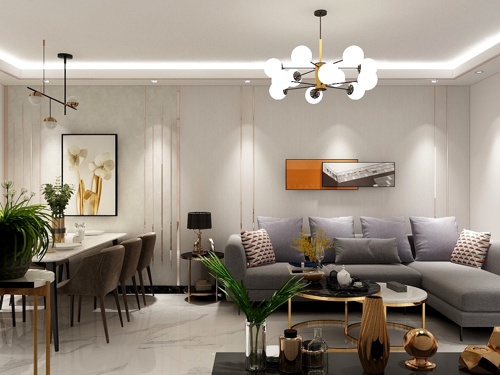 李蕾Ll-雷捷小区2-3-1-客厅-装修设计方案