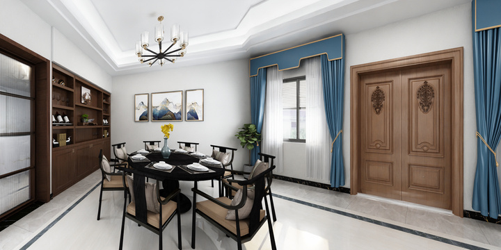 浙江鹏飞装饰-唐昌自建房-一楼附房-装修设计方案