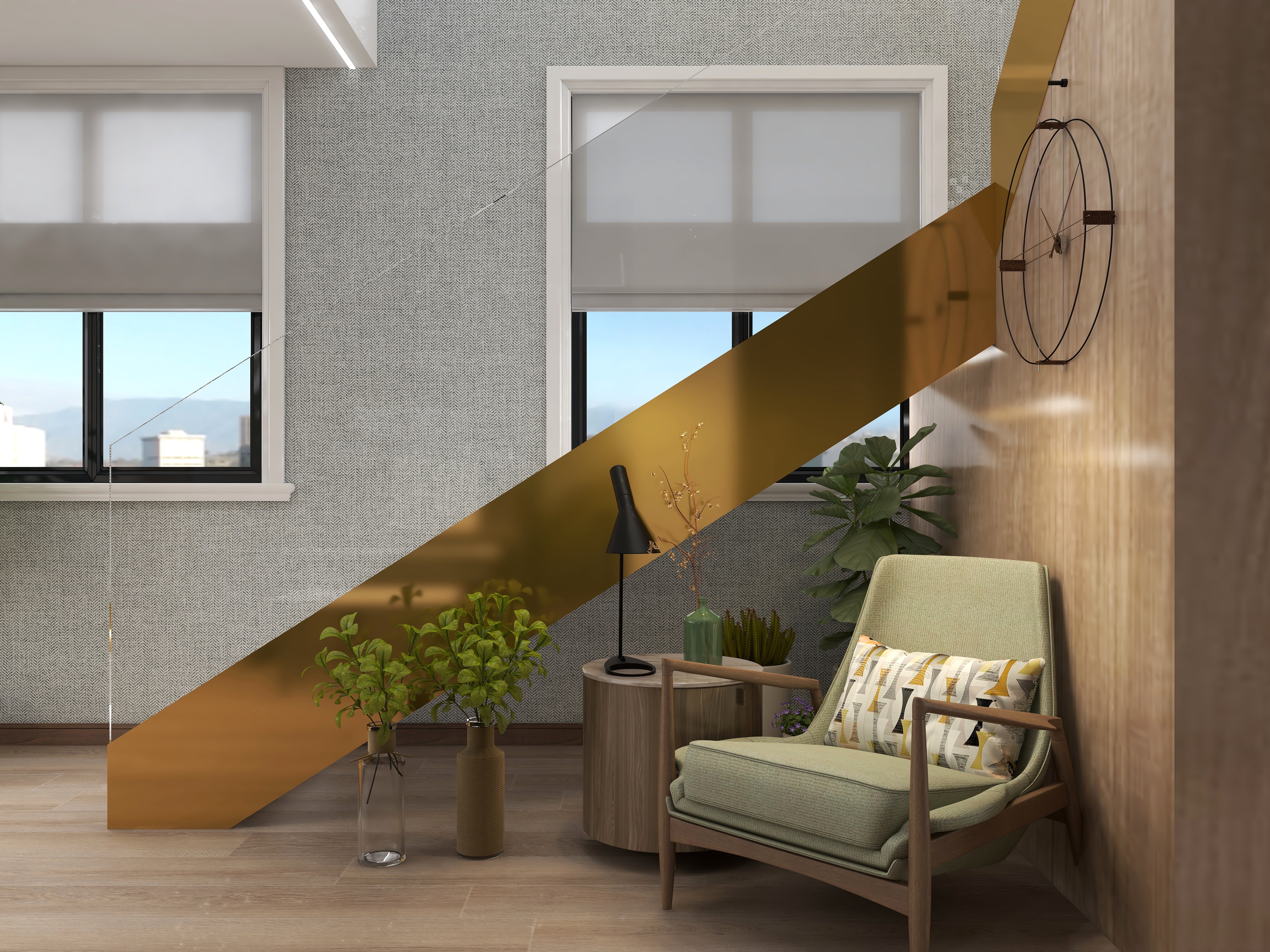 承德泓坤装饰公司-128方现代两居-副本-装修设计方案