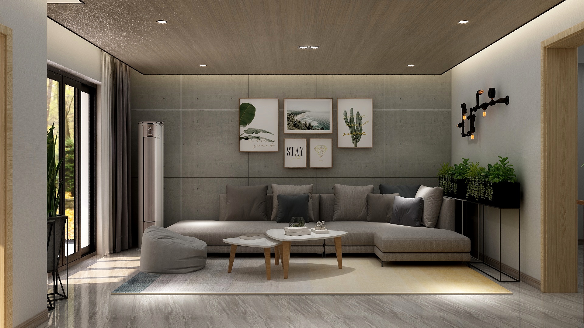 王宁-珠江逸景家园-1层-装修设计方案