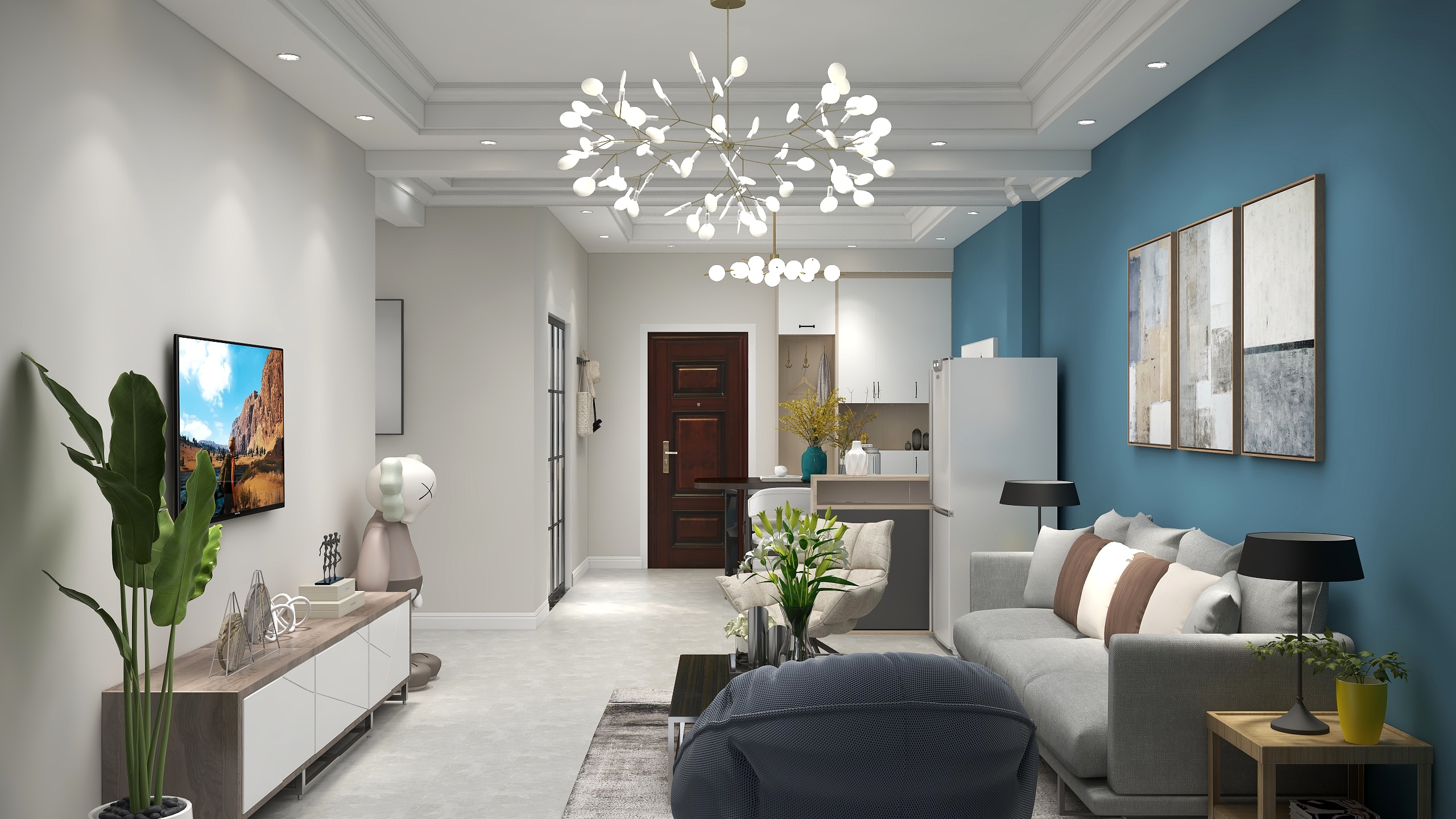 Mimi露-水榭花都刘女士效果图-装修设计方案