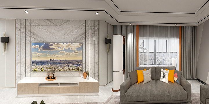 星辰AN设计-来总三房简约-装修设计方案