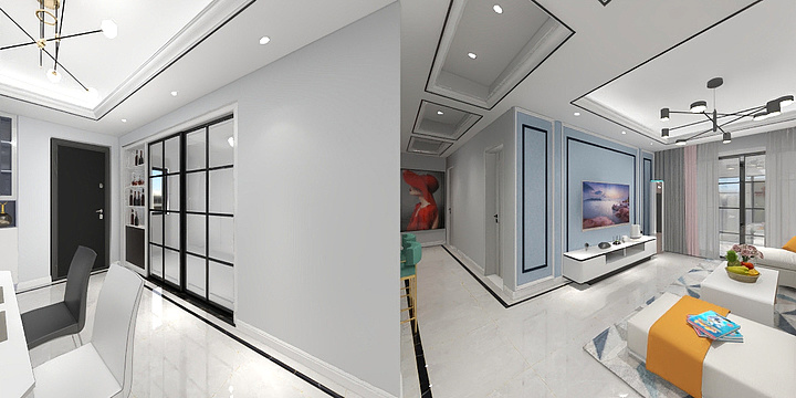 六安思想家装饰-高速22#2403-装修设计方案