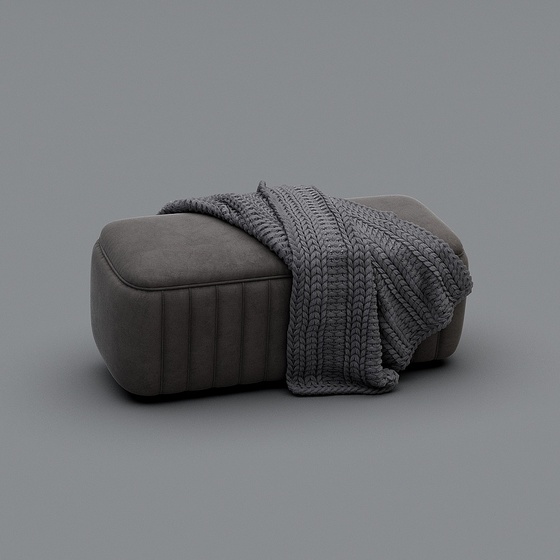 Elegant Brown Bench 3D Model