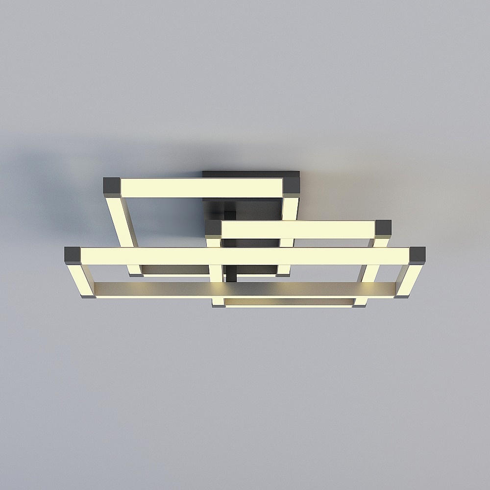 三雄极光-吸顶灯-骏朗88w-吊灯3D模型