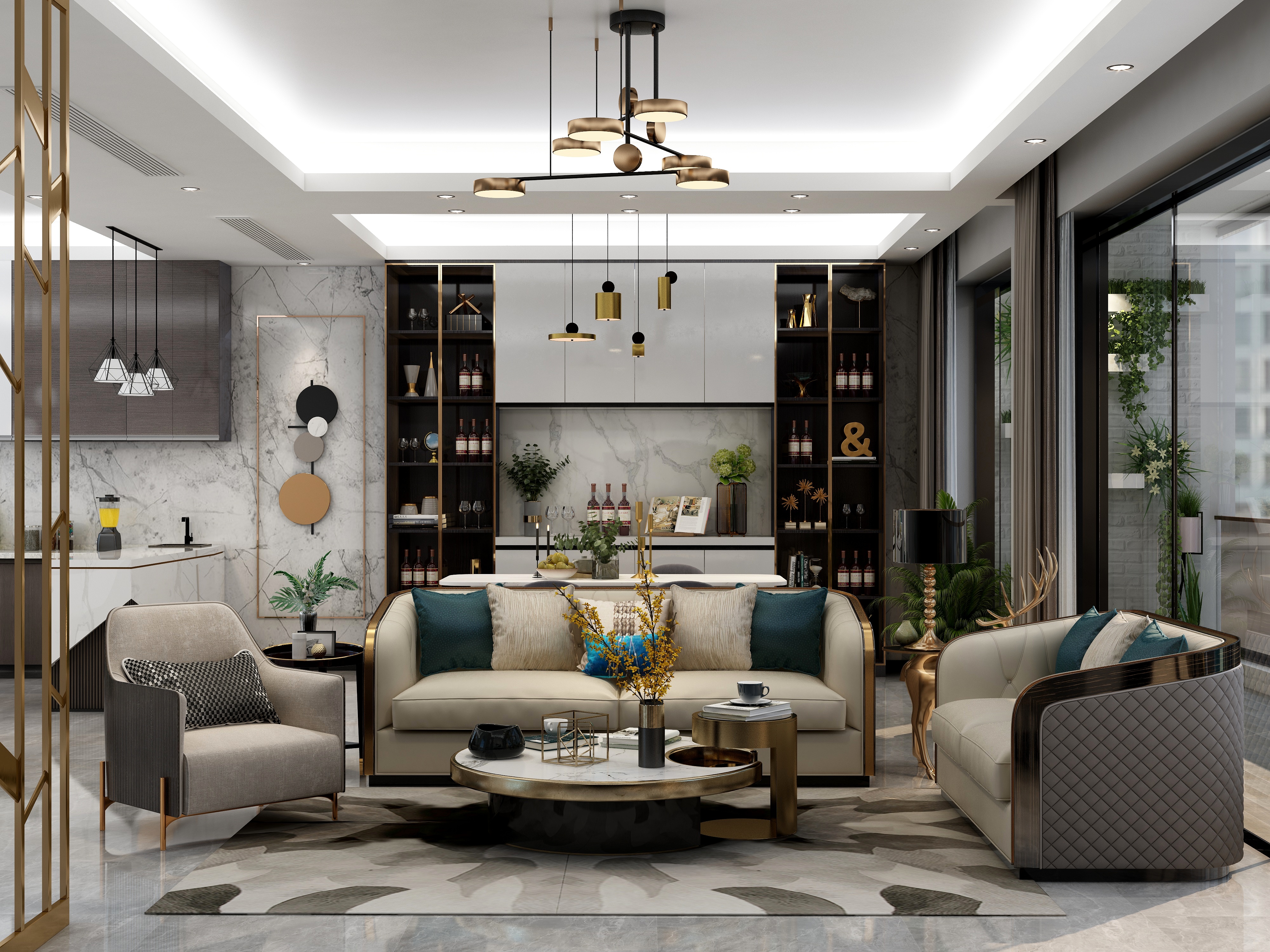 王思力-简约轻奢风格装修效果图