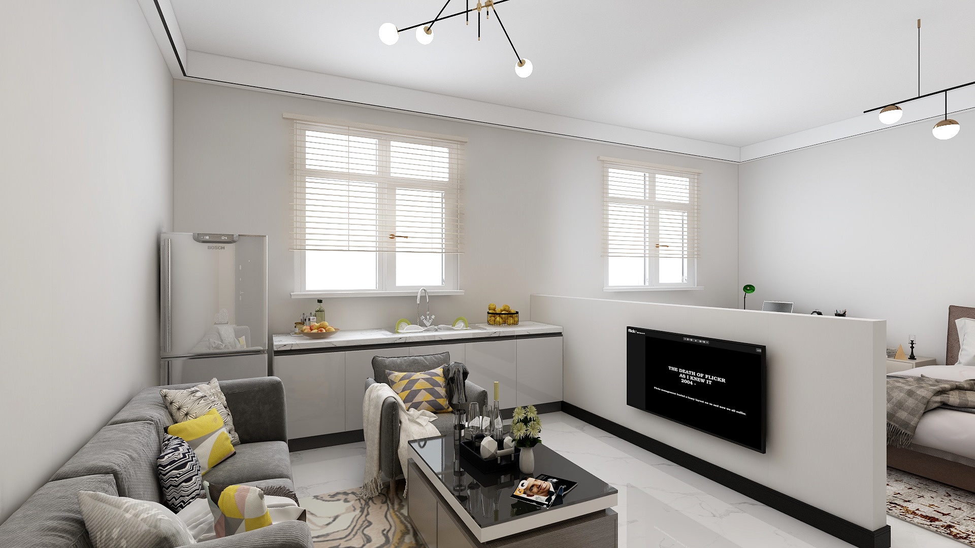 丹尼尔098-宿舍304（混搭）-副本-装修设计方案