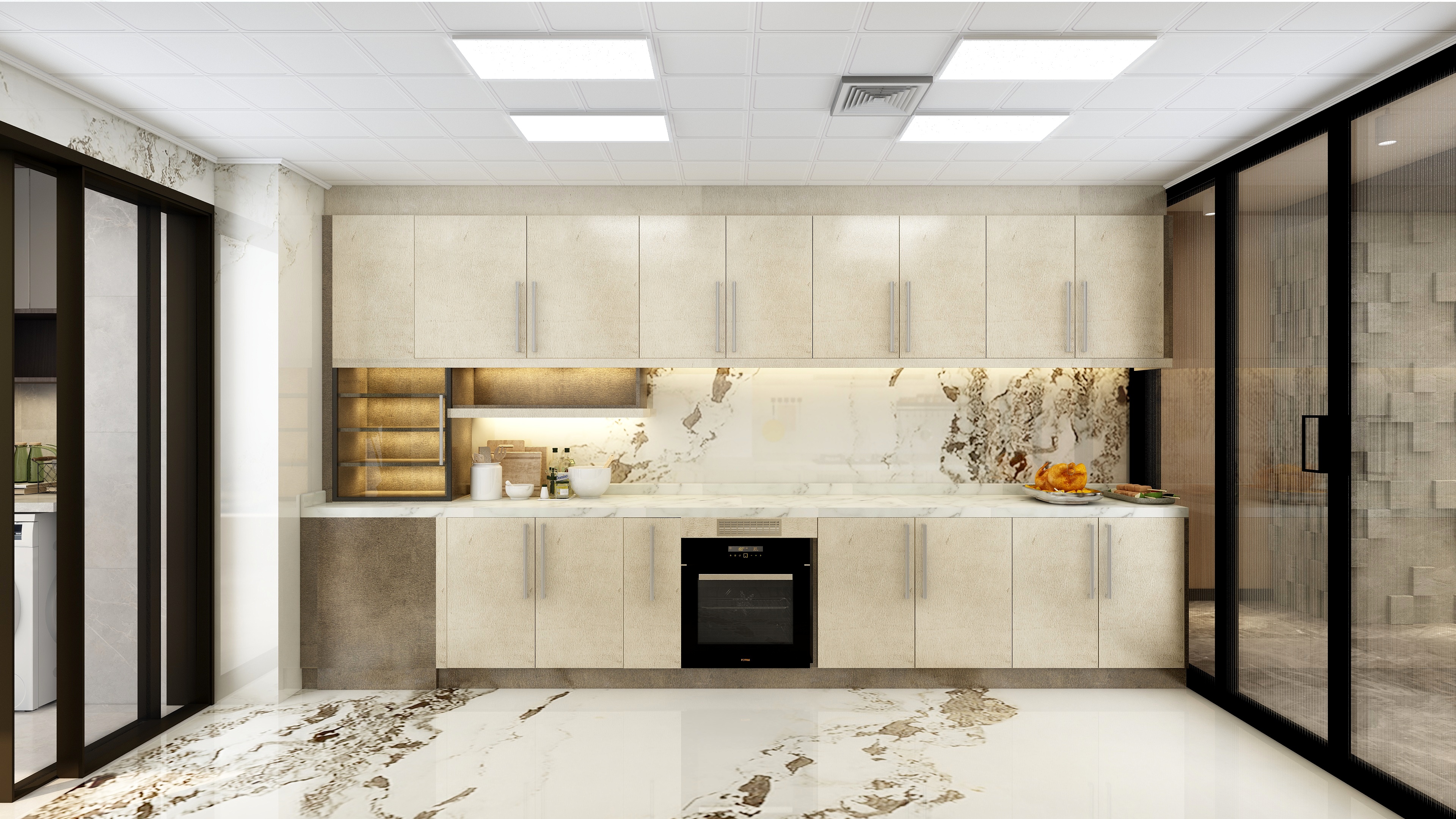 Ellen空间设计-236平混搭四居室装修效果图