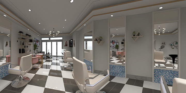 设计师NUR-理发店。。设计师Nur-装修设计方案