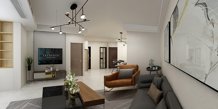 重庆尚庭水韵装饰-绿地海外滩摩尔公馆-装修设计方案