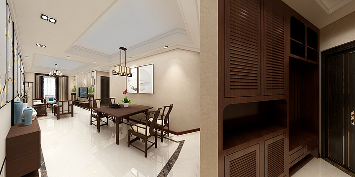 宋航design-香溪樾周姐中式-宋航设计-装修设计方案