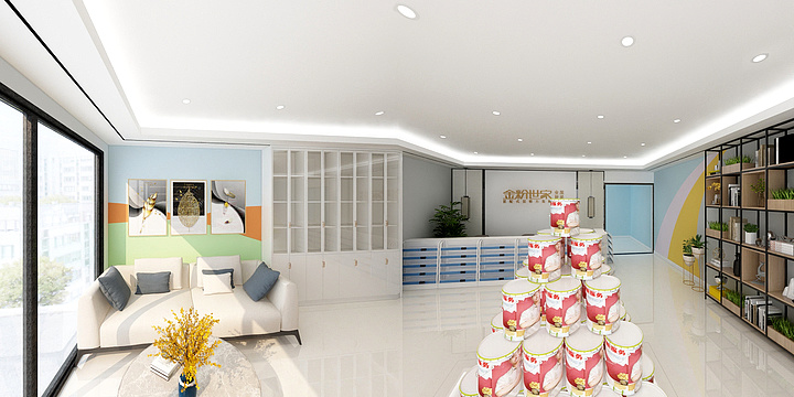 马敏都-立邦店面设计效果图-装修设计方案