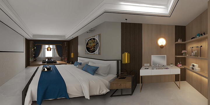 品缔空间设计-揽湖上城229平方现代风格装修方案-装修设计方案