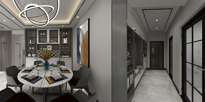 乡野设计师-李建新-豪城望景149平米-装修设计方案