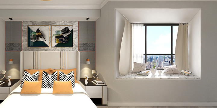 效果图890-天地新城-天心座5-901-副本-装修设计方案