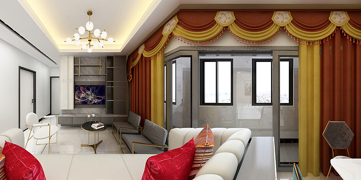 人间小糊涂-瑞和园89.50㎡B户型3室2厅1卫-装修设计方案