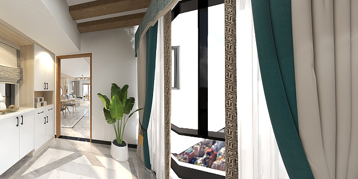 玲晓w-富力城室内效果图原图-装修设计方案