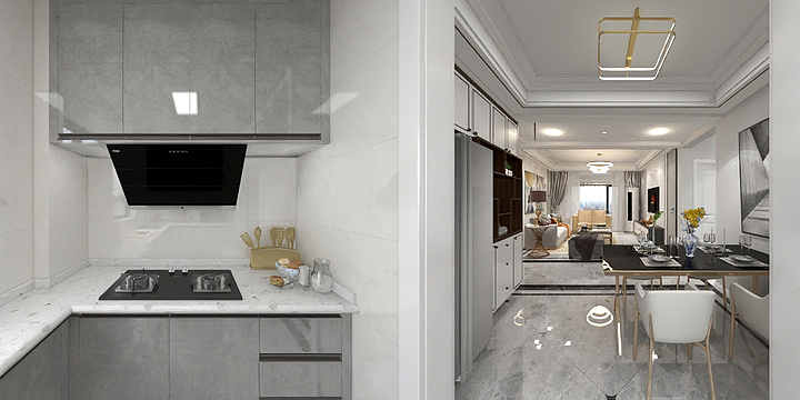 私人定制阳阳-吉祥-龙城苑5-1-1101方案3小美式-装修设计方案