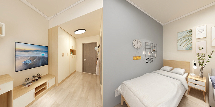 欧缔亚全屋定制家具-精致39.9㎡小户型公寓-装修设计方案