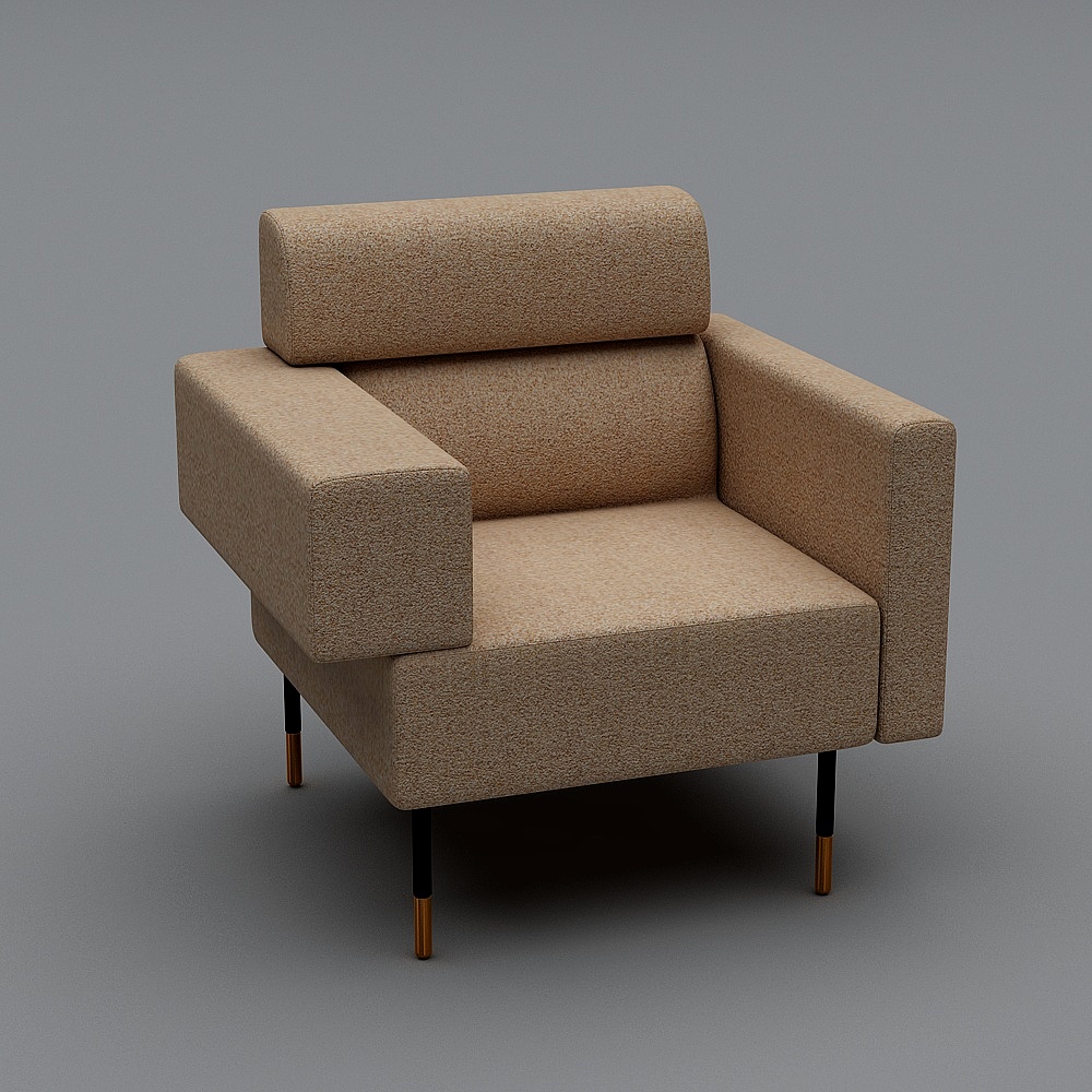 Cube Armchair 方椅3D模型