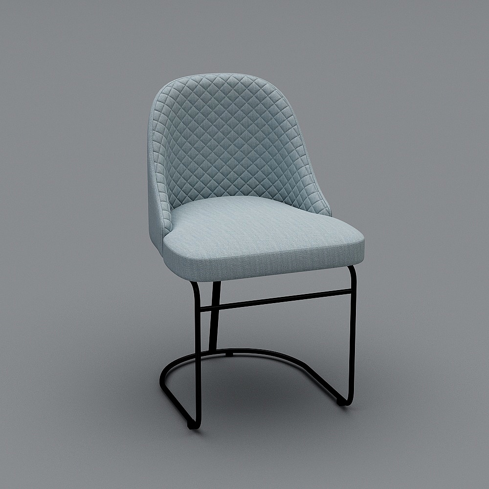 奢都  现代简约风格 DC12  餐椅3D模型