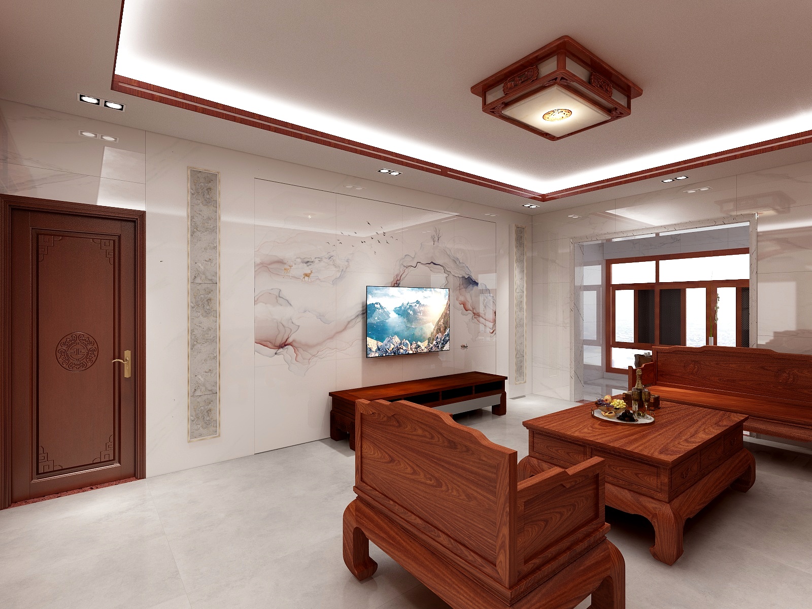 湖南攸县OSBK背景墙-喜盈门C栋1903-装修设计方案