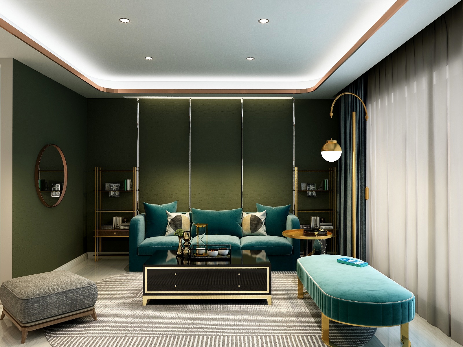 王壹贰叁-夏与抹茶-装修设计方案