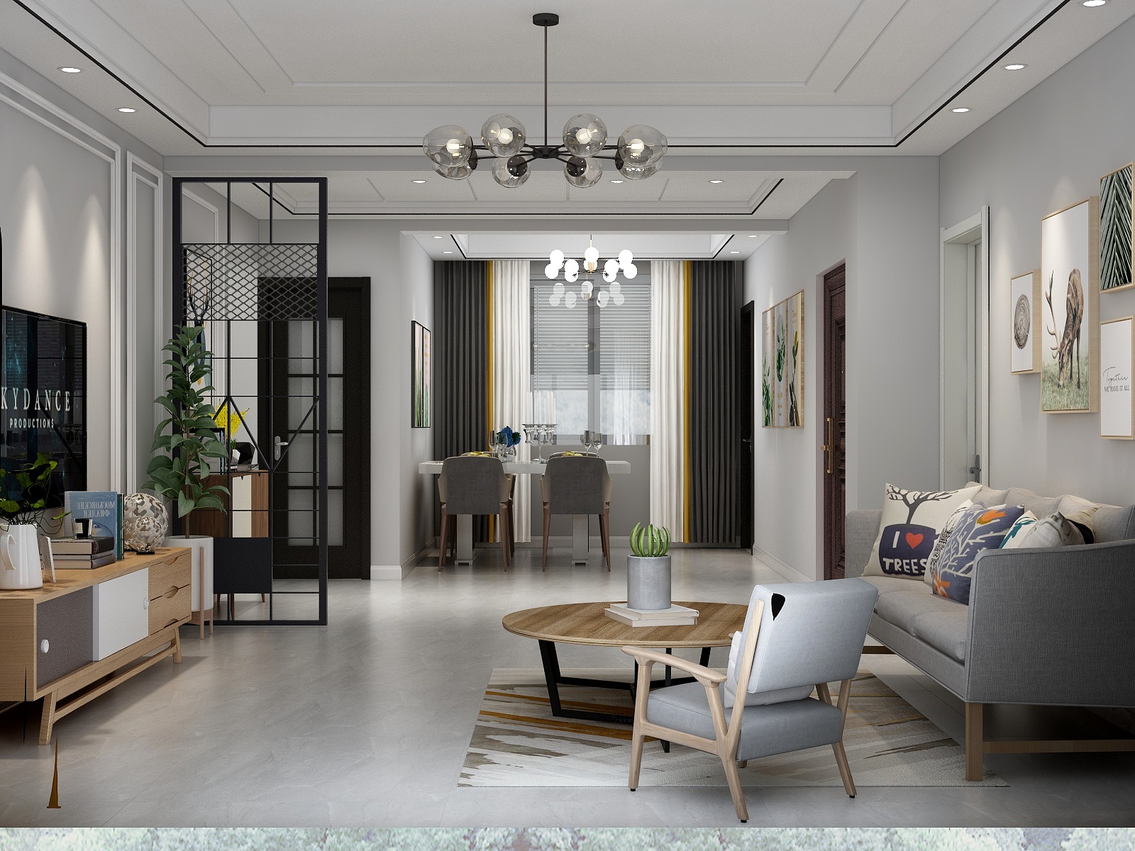 ML-Design-100平简约风案例-装修设计方案