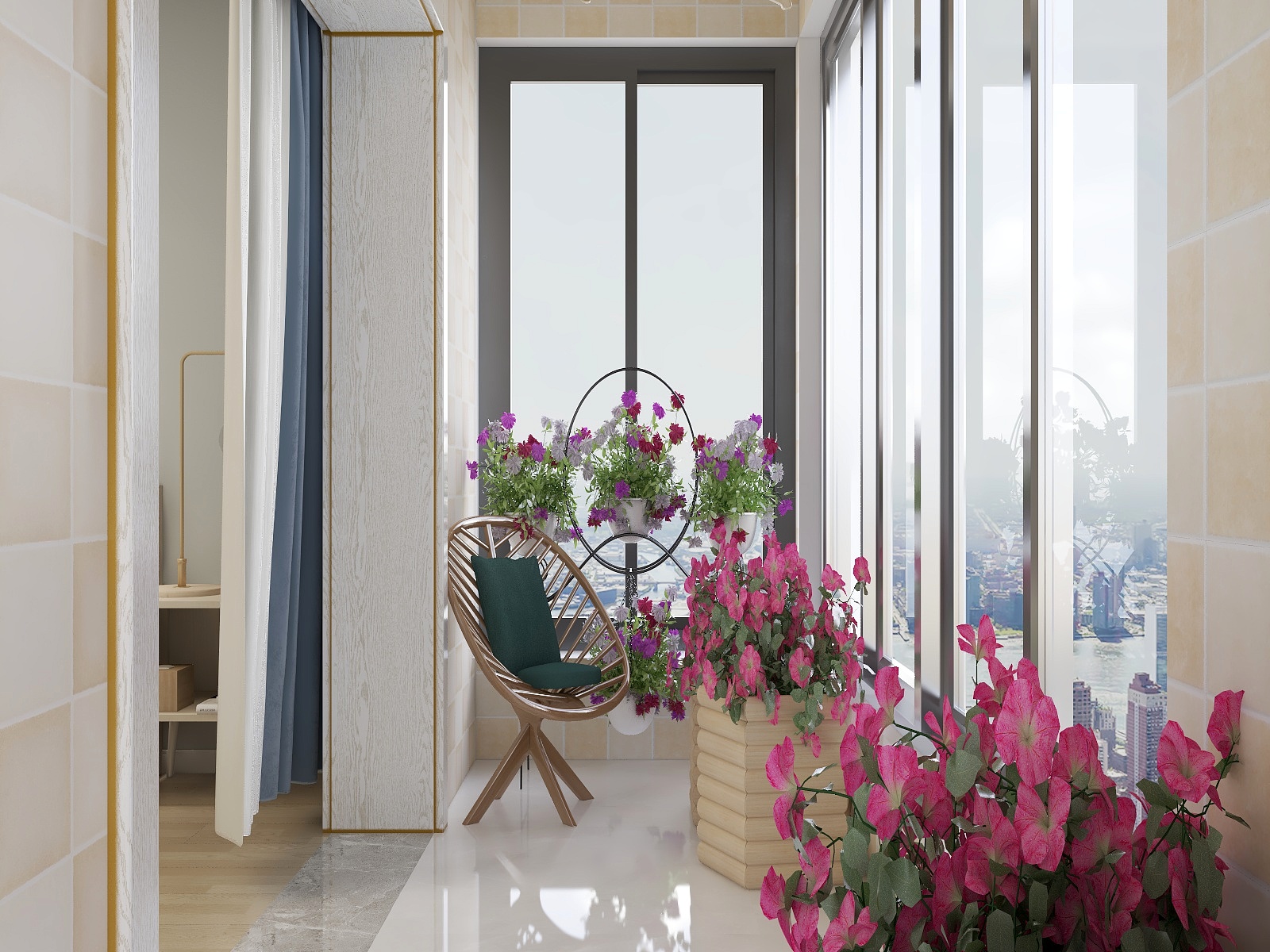 我是蔚蓝-尚郡110  曲叔墙体建模  新-装修设计方案