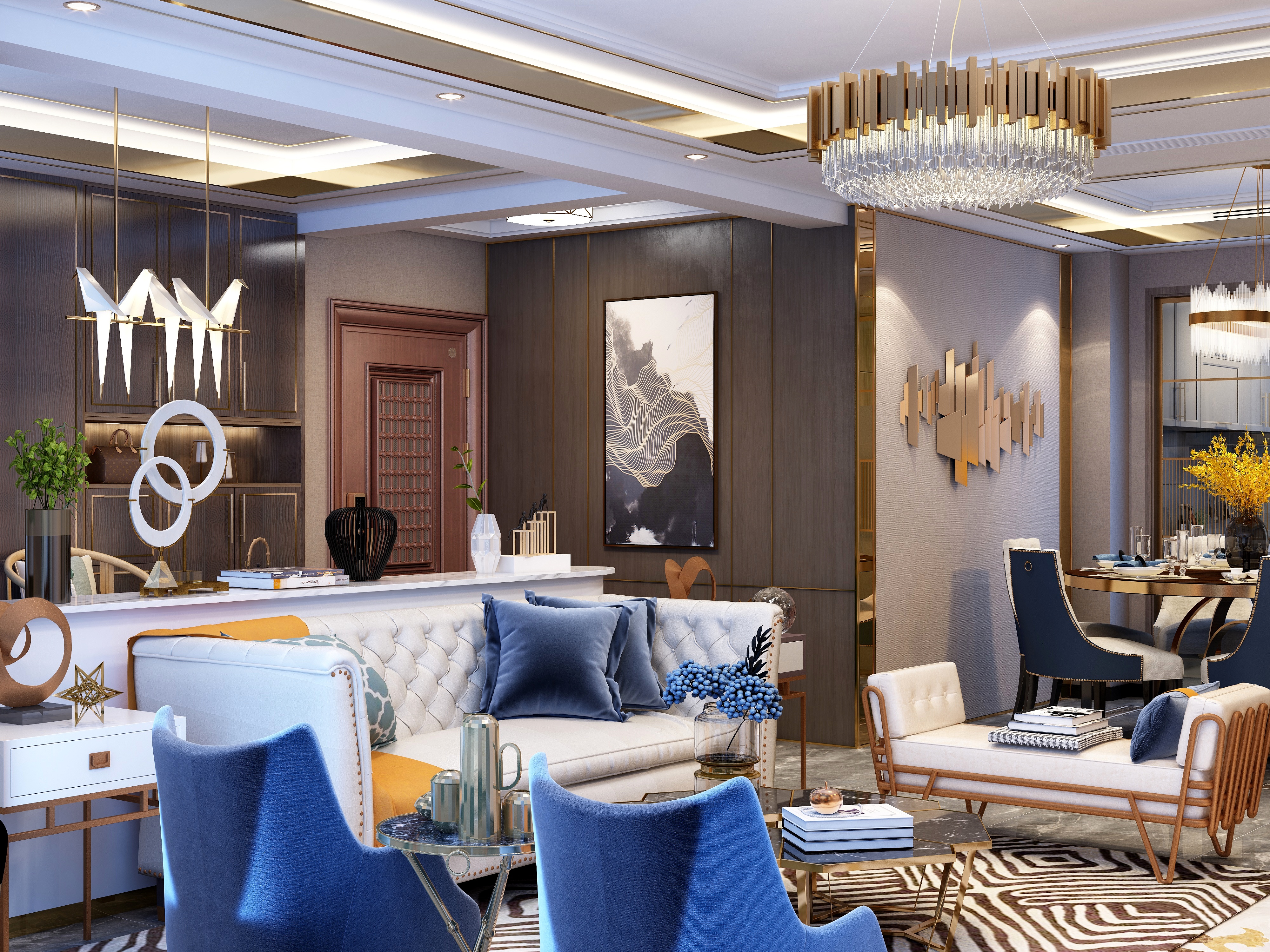 创意巧匠设计工作室-BALOM 武宗伟  简美141平  -装修设计方案