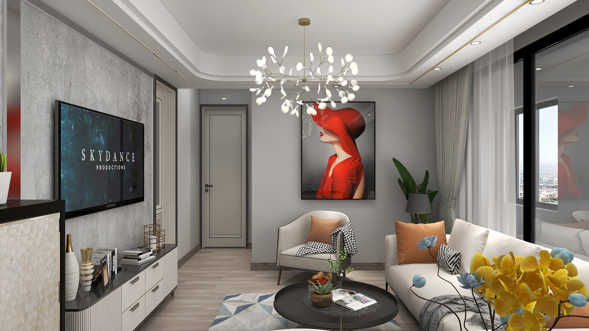 自然FNkH-瑞和园89.50㎡B户型3室2厅1卫-装修设计方案