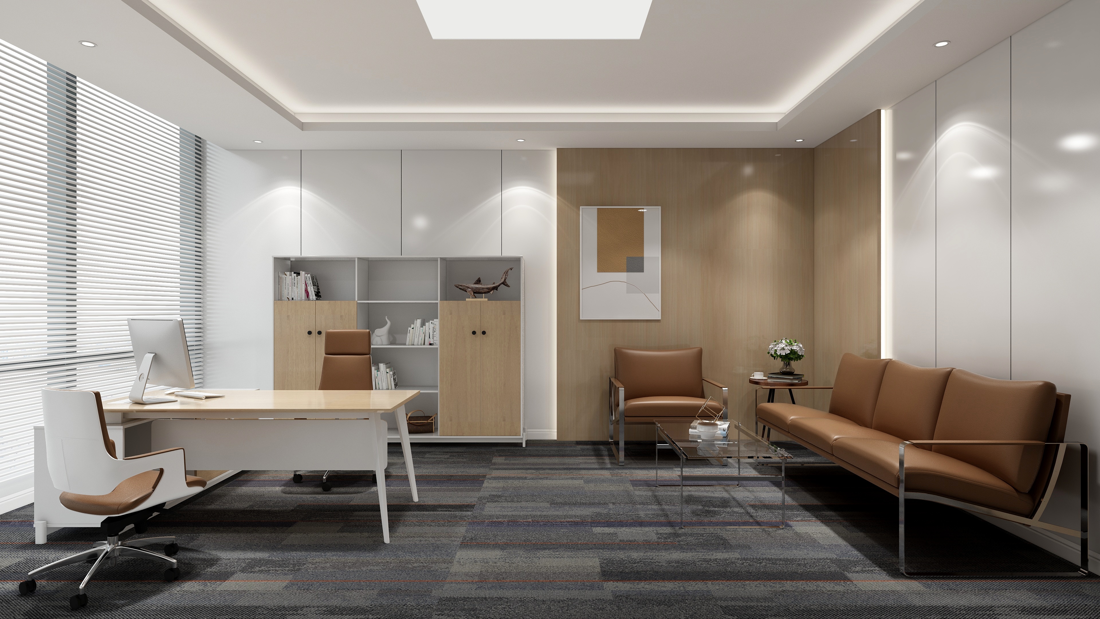 杨可__-【新作】主管室|办公空间设计-装修设计方案