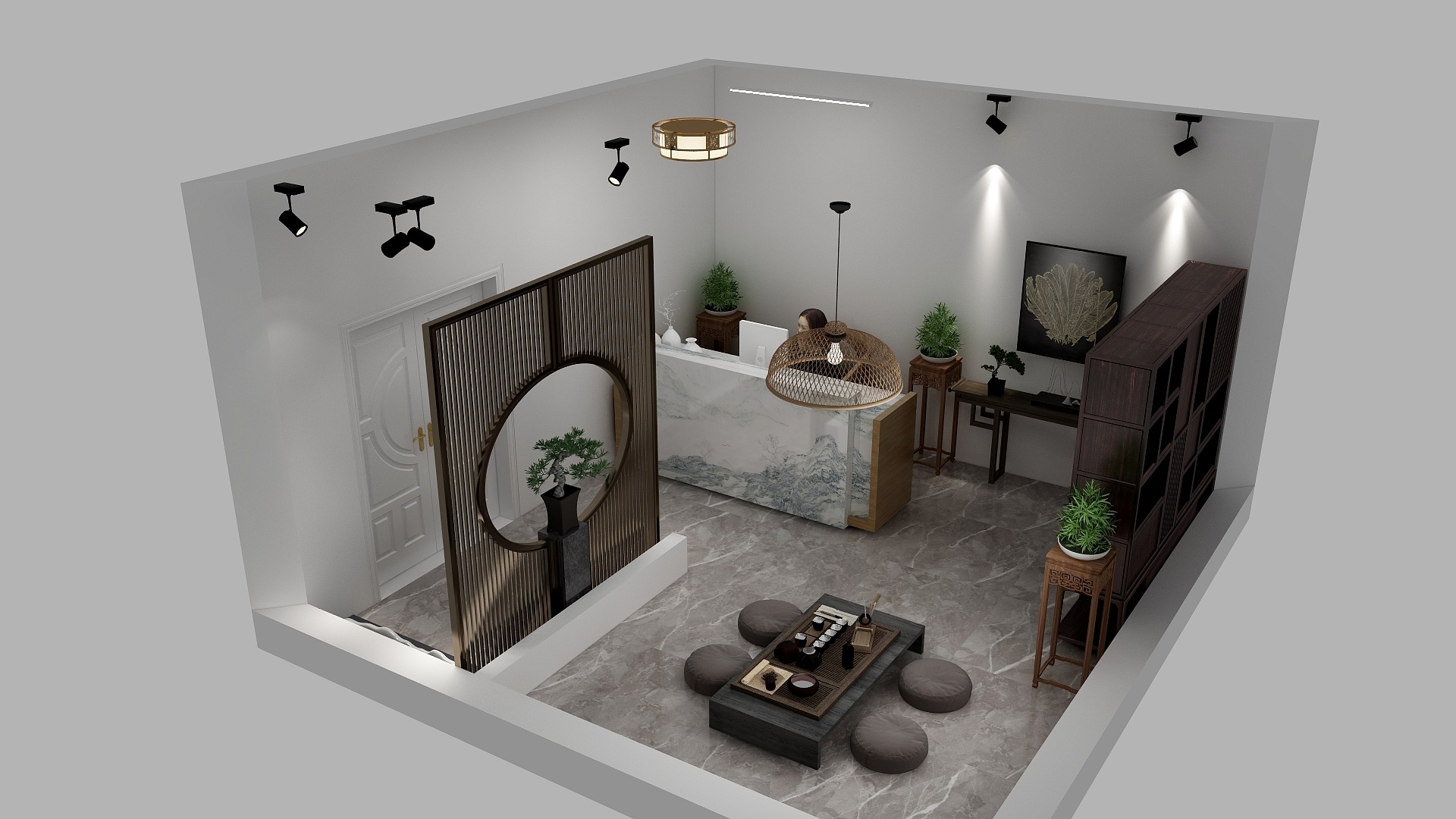 芝麻yi-茶庄-装修设计方案