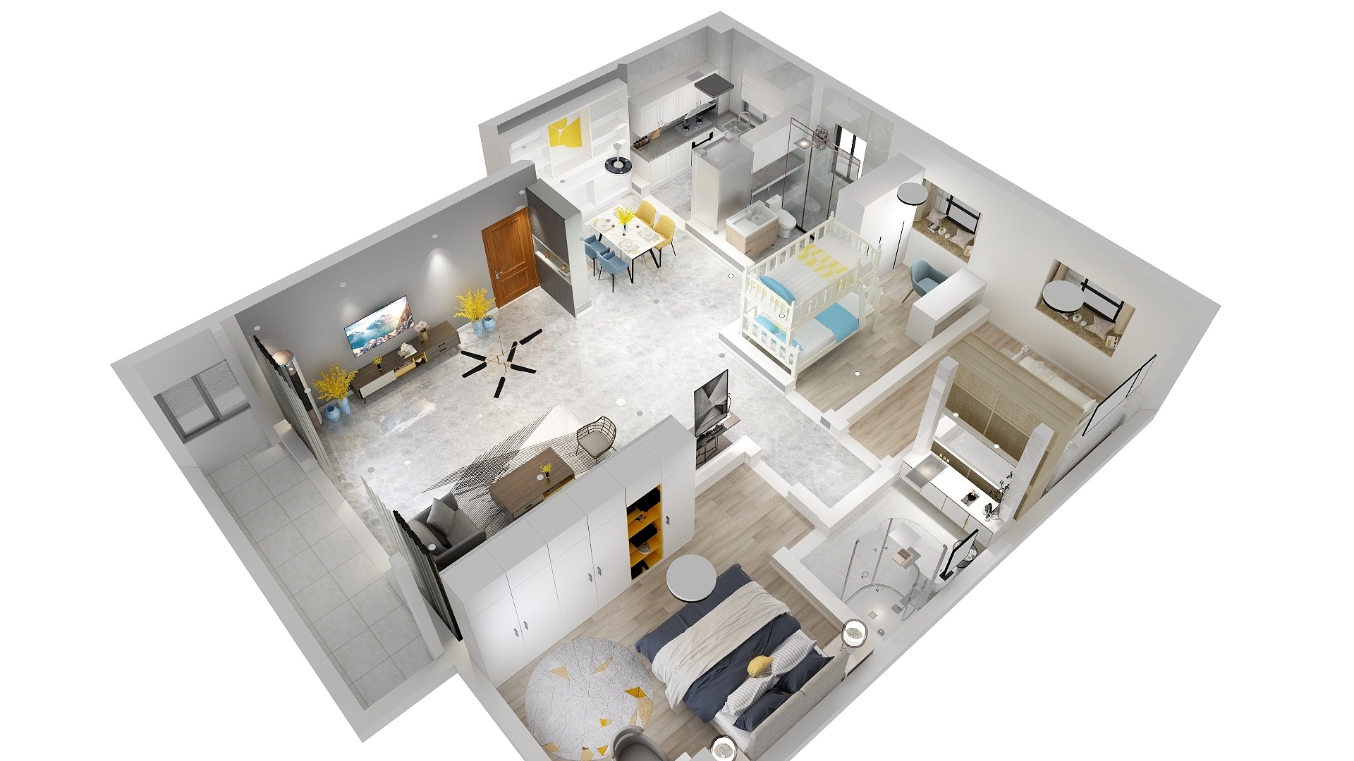 子间-东林天府302-装修设计方案