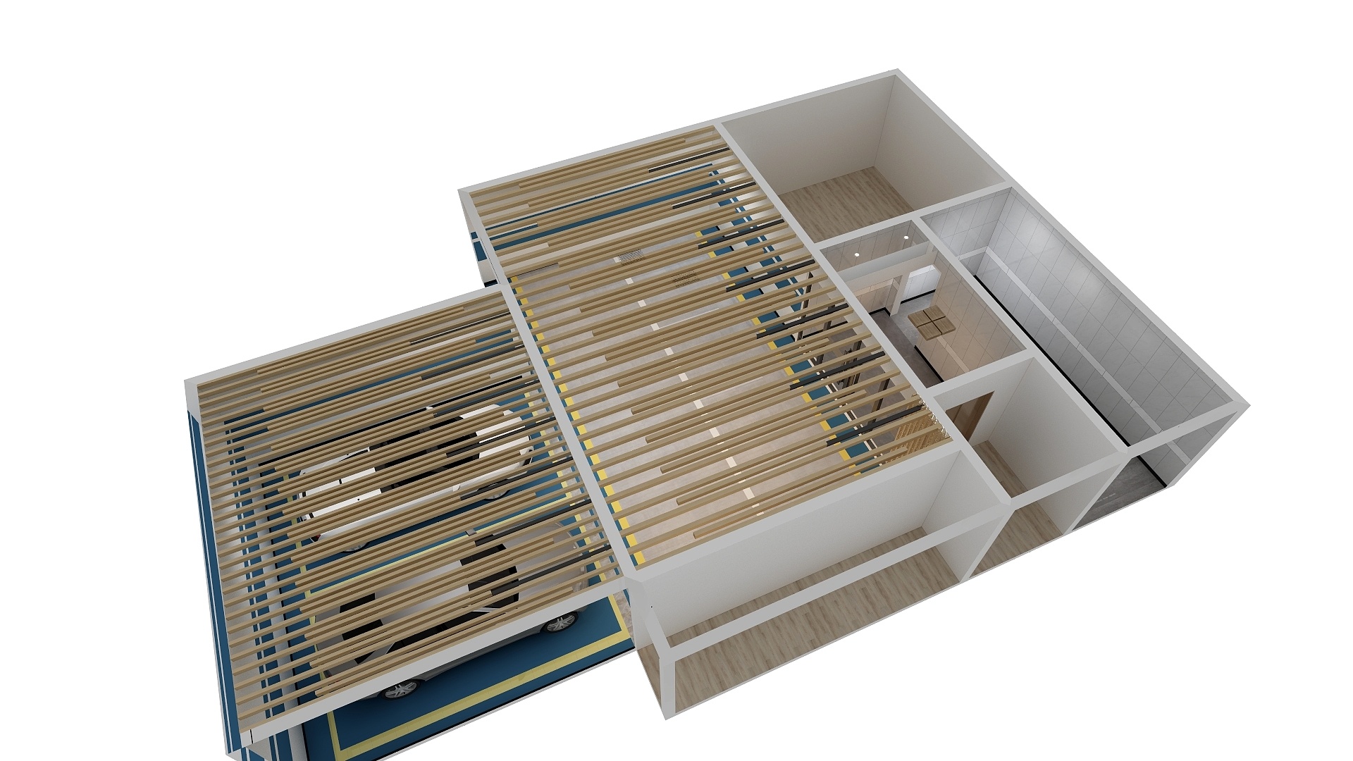 小可爱罗呀-地下停车场电梯厅-装修设计方案