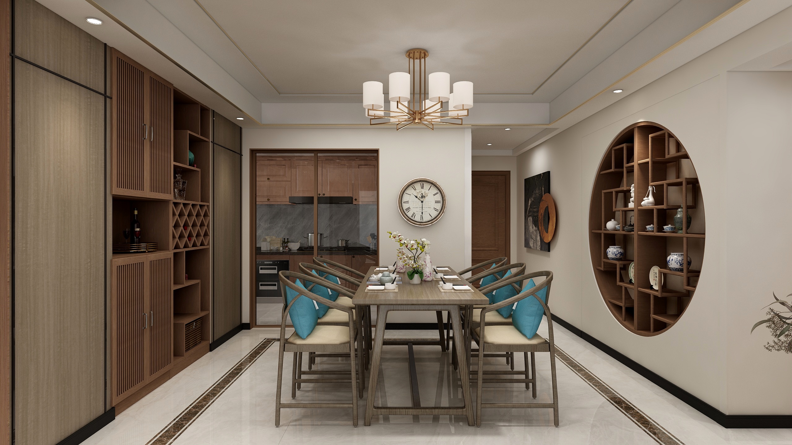 白粥白粥-龙海骏景新中式-装修设计方案