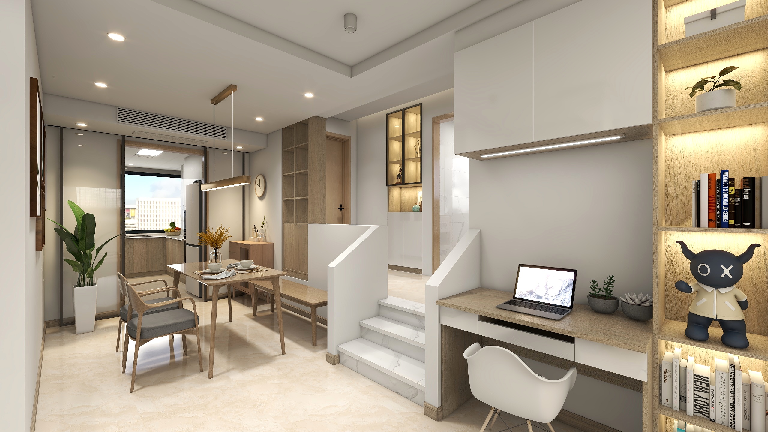 全案设计王邱平-95方-北欧-两室装修效果图