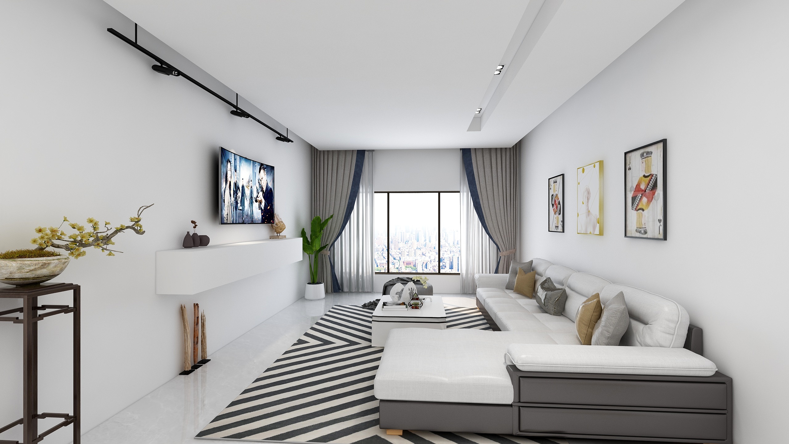 禾泽书韵-奥创(1)极简-装修设计方案