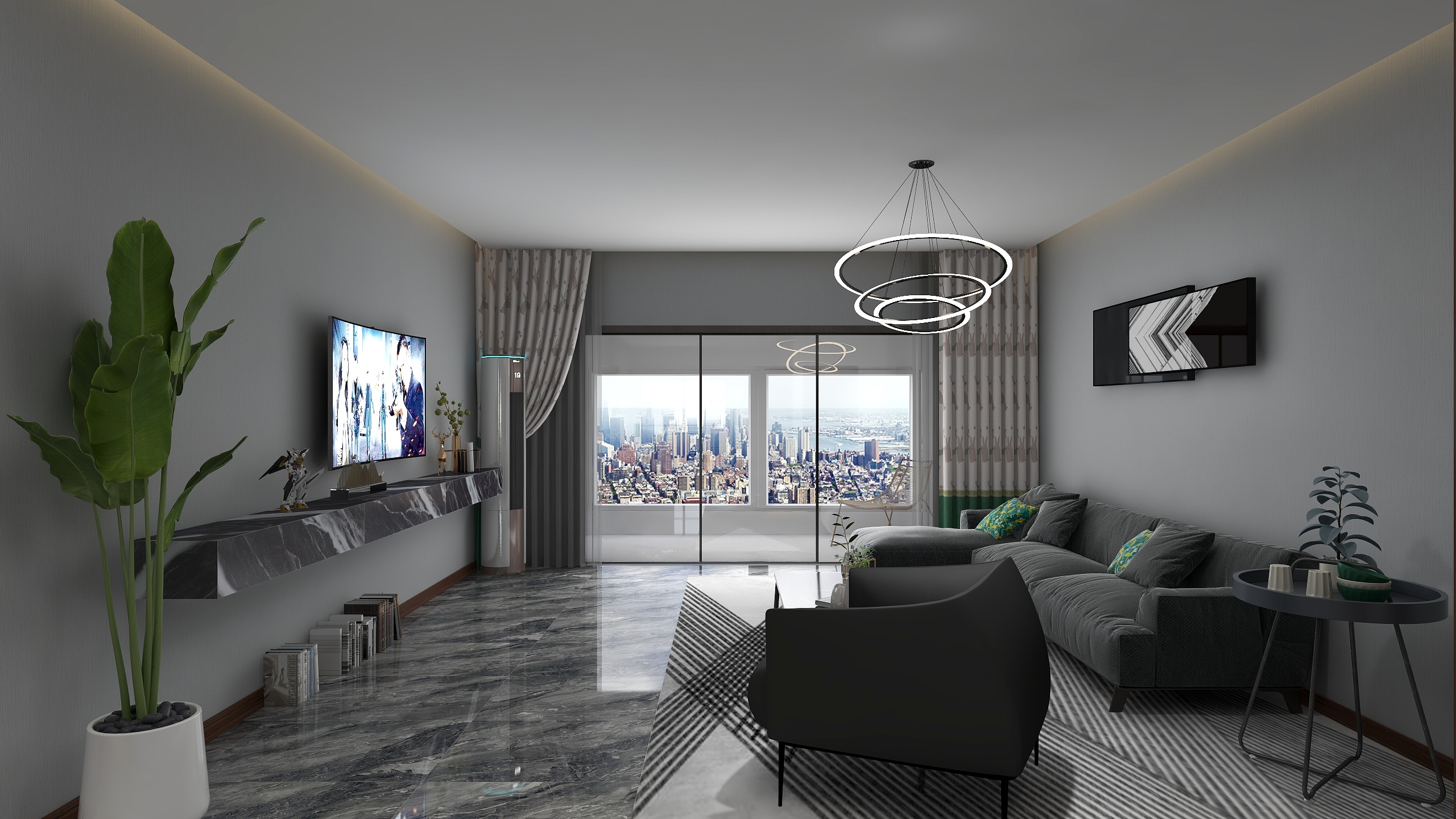 禾泽书韵-人才公寓简奢-装修设计方案